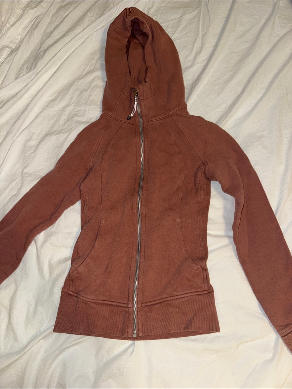 lululemon athletica Women's Burnt Orange Hooded Zip Jacket